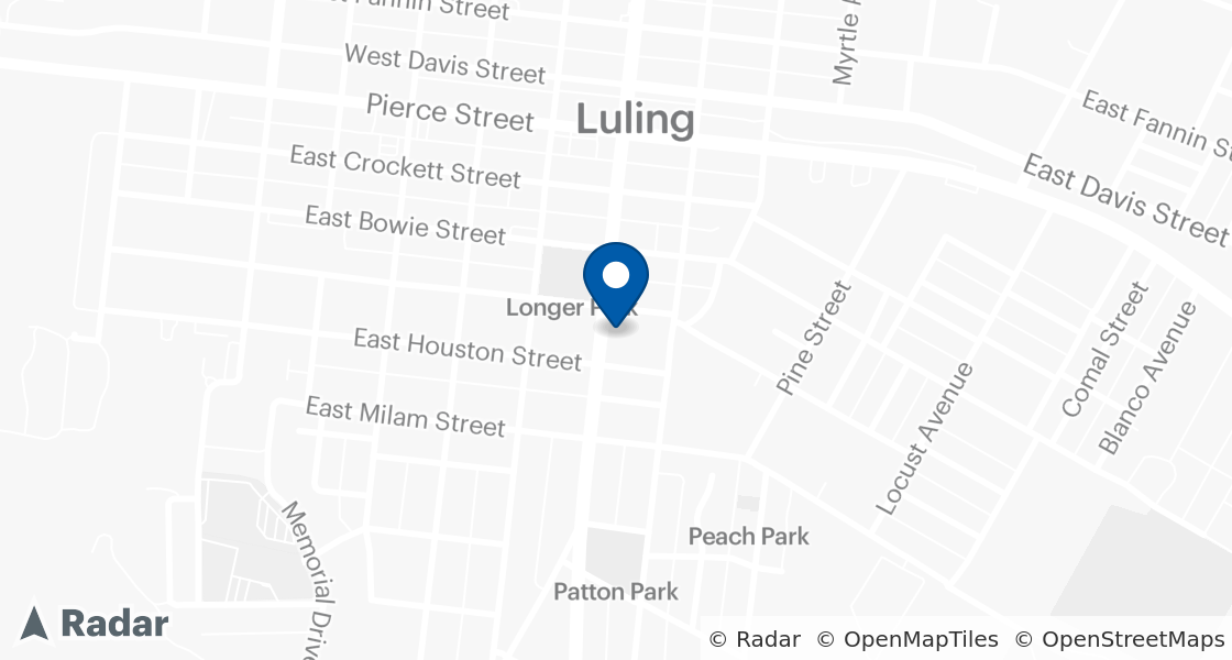 Map of Dairy Queen Location:: 407 S Magnolia Ave, Luling, TX, 78648-3019